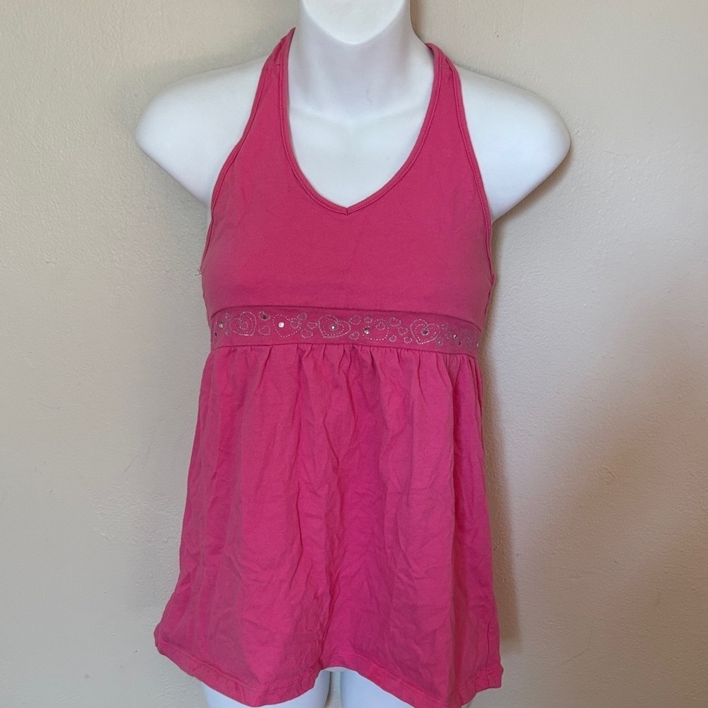 Grane Pink Embellished Tank Top